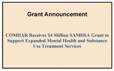 COMHAR Receives $4M SAMHSA Grant